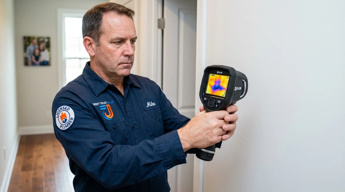 Thermal imaging leak detection by Johns Plumbing LLC in Salisbury